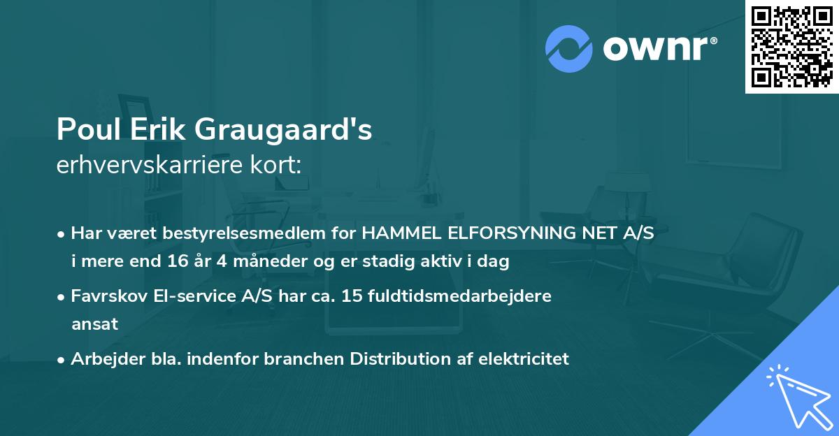 Poul Erik Graugaard's erhvervskarriere kort