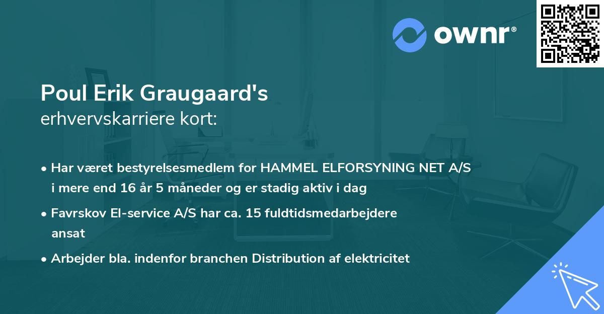 Poul Erik Graugaard's erhvervskarriere kort