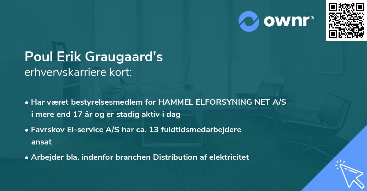 Poul Erik Graugaard's erhvervskarriere kort