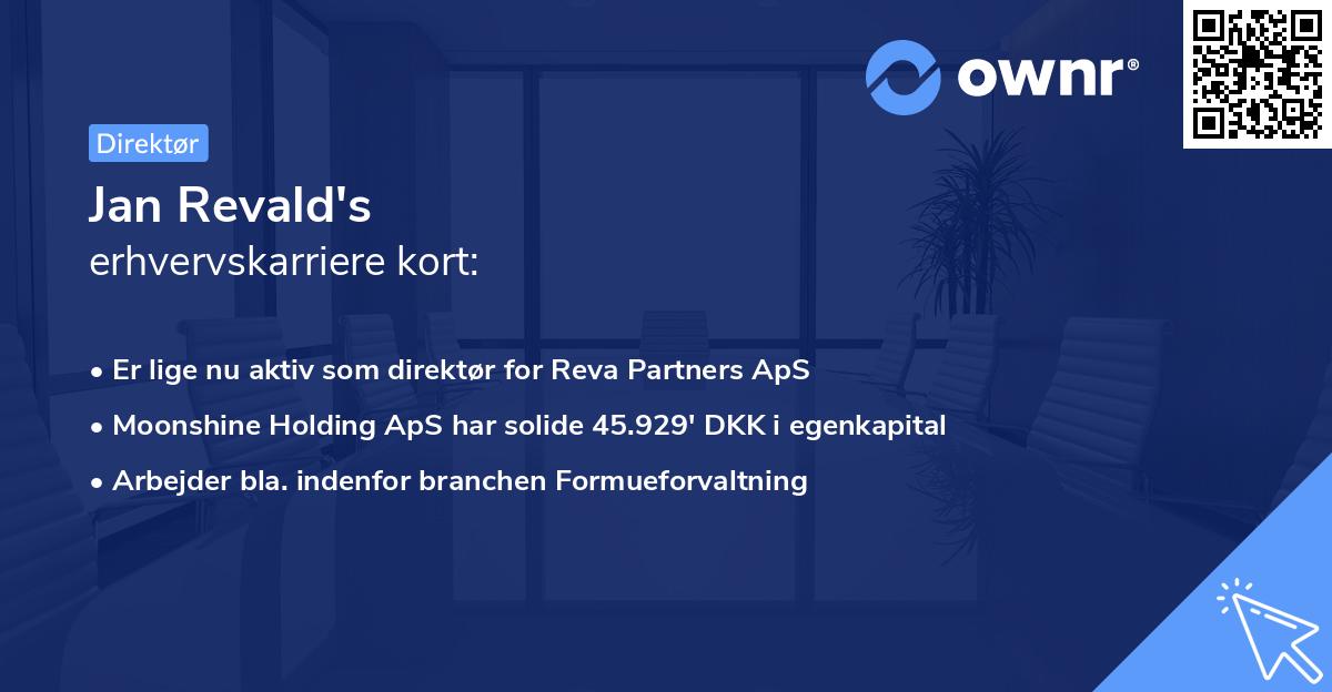 Jan Revald's erhvervskarriere kort