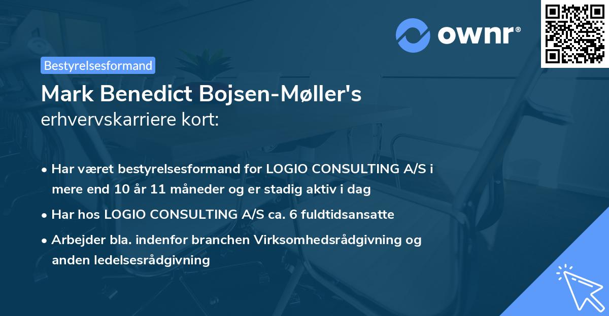 Mark Benedict Bojsen-Møller's erhvervskarriere kort