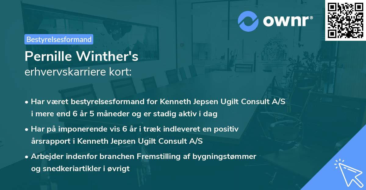 Pernille Winther's erhvervskarriere kort