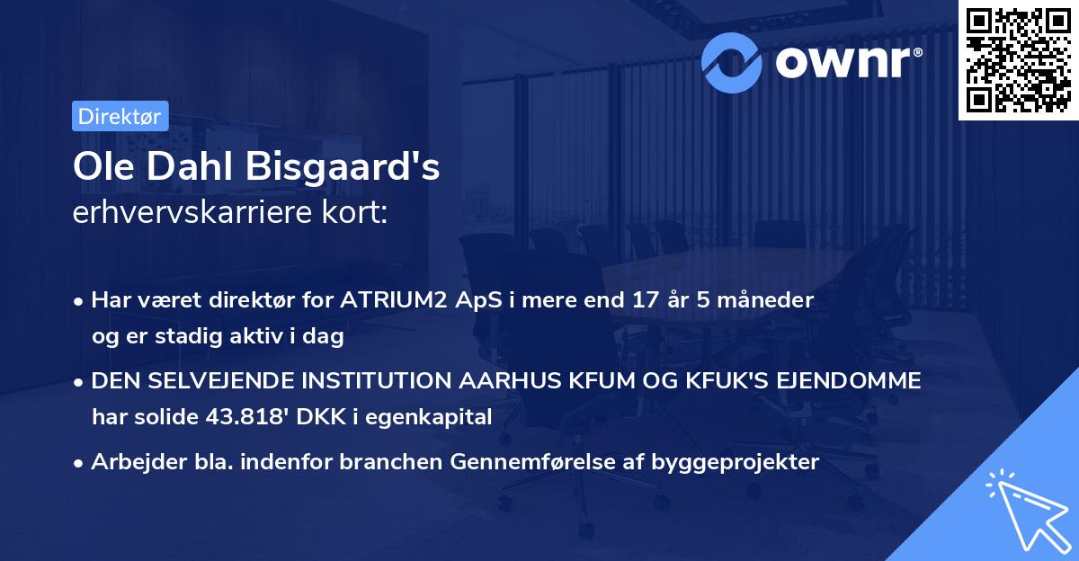 Ole Dahl Bisgaard's erhvervskarriere kort