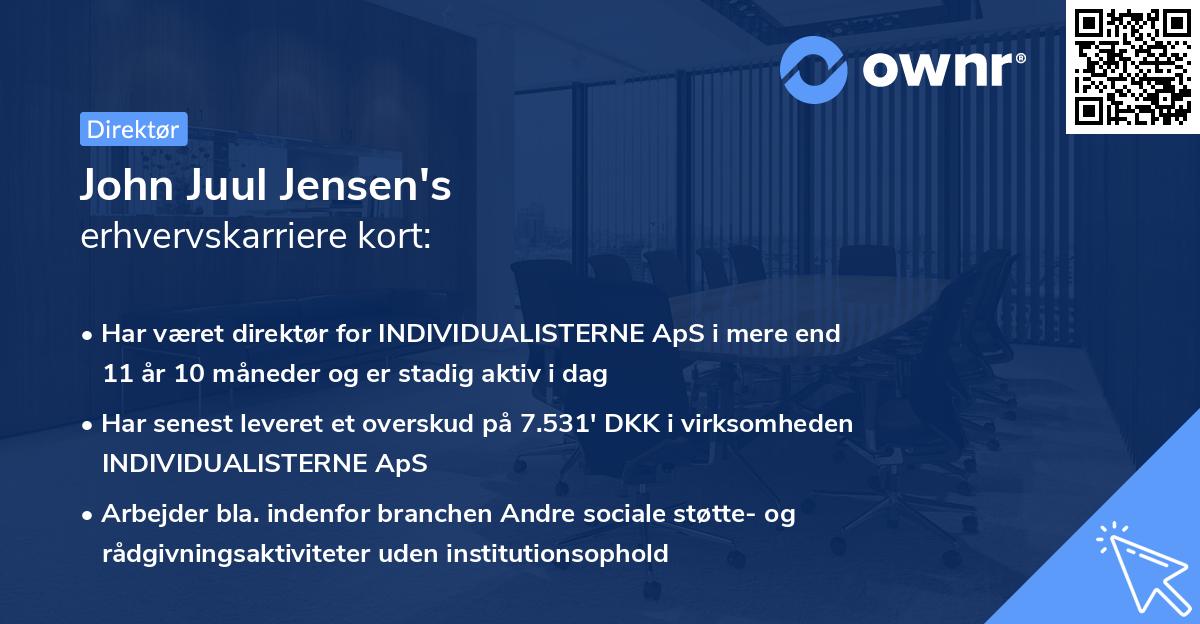 John Juul Jensen's erhvervskarriere kort