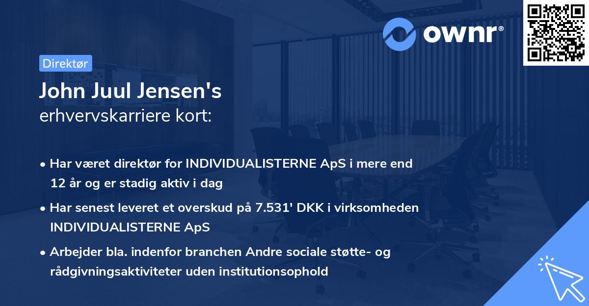 John Juul Jensen's erhvervskarriere kort