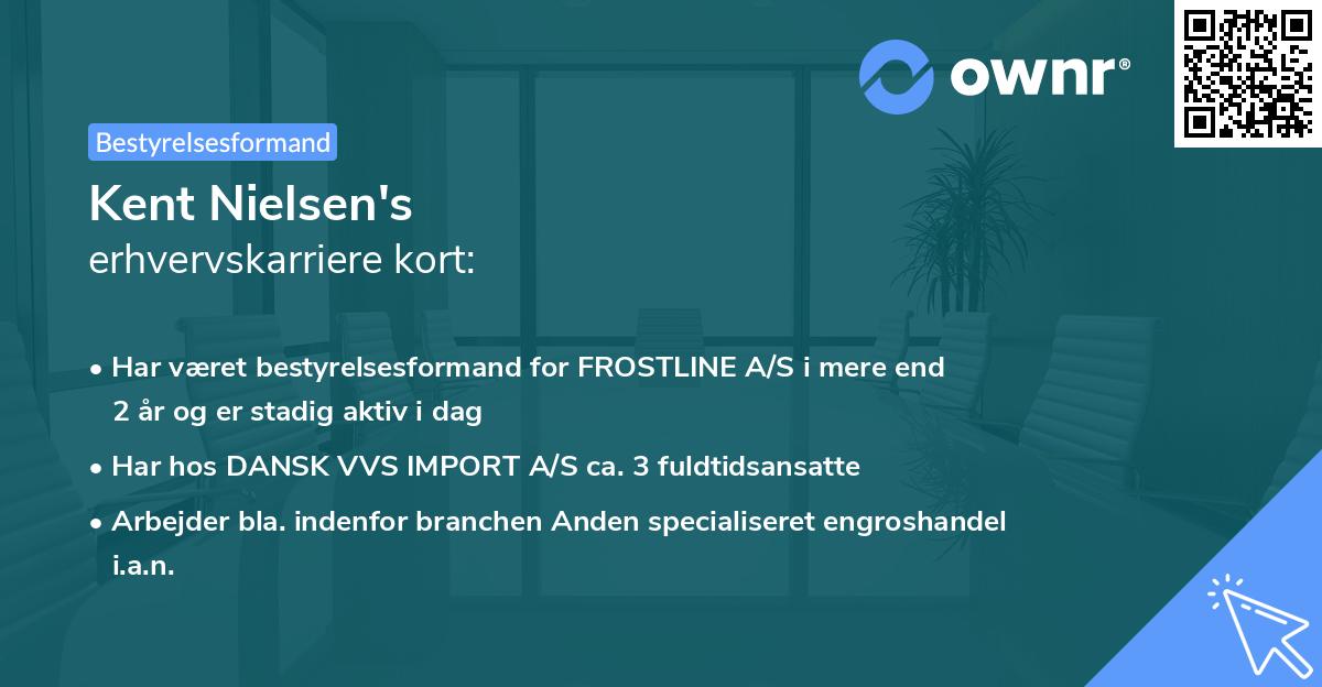 Kent Nielsen's erhvervskarriere kort
