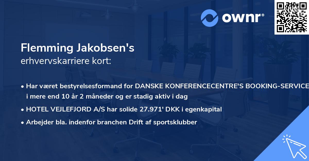 Flemming Jakobsen's erhvervskarriere kort