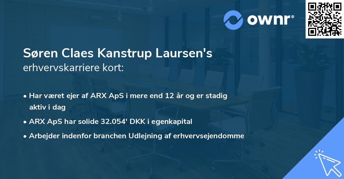 Søren Claes Kanstrup Laursen's erhvervskarriere kort