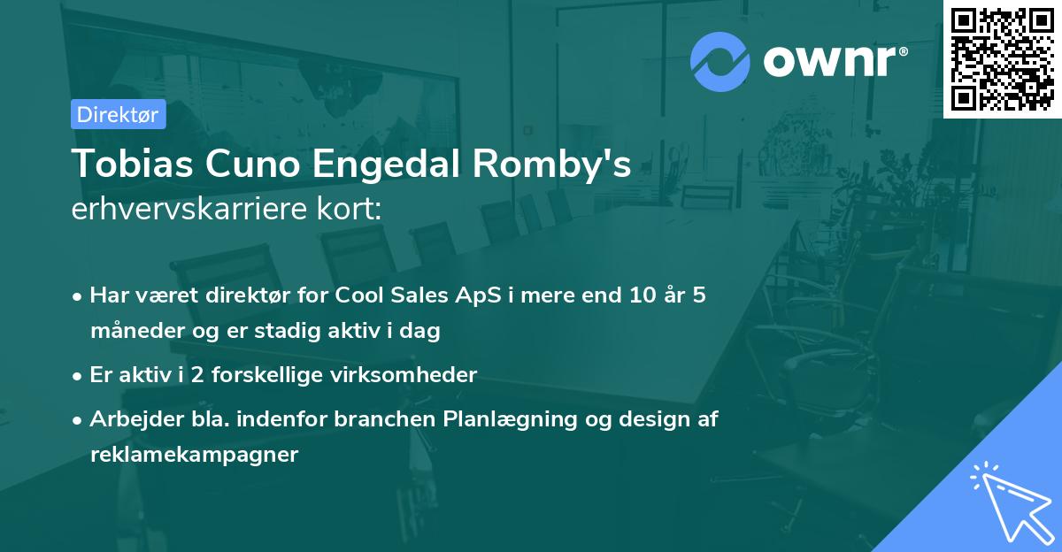 Tobias Cuno Engedal Romby's erhvervskarriere kort