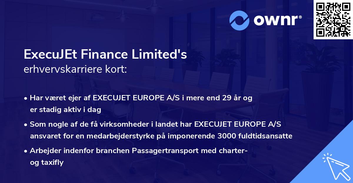 ExecuJEt Finance Limited's erhvervskarriere kort