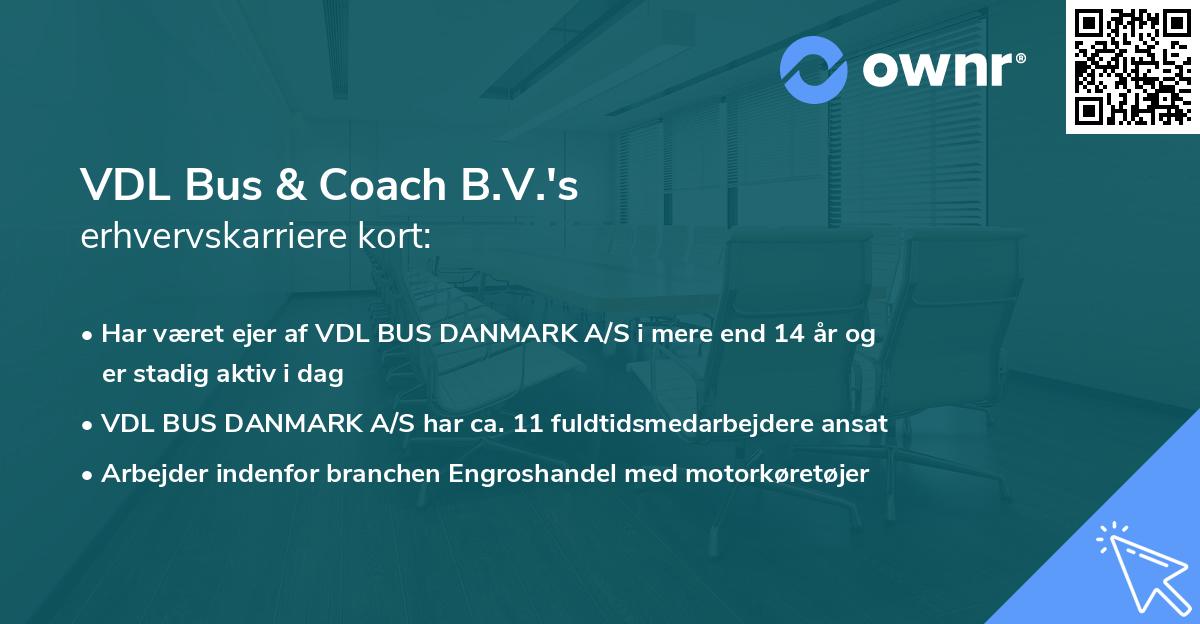VDL Bus & Coach B.V.'s erhvervskarriere kort