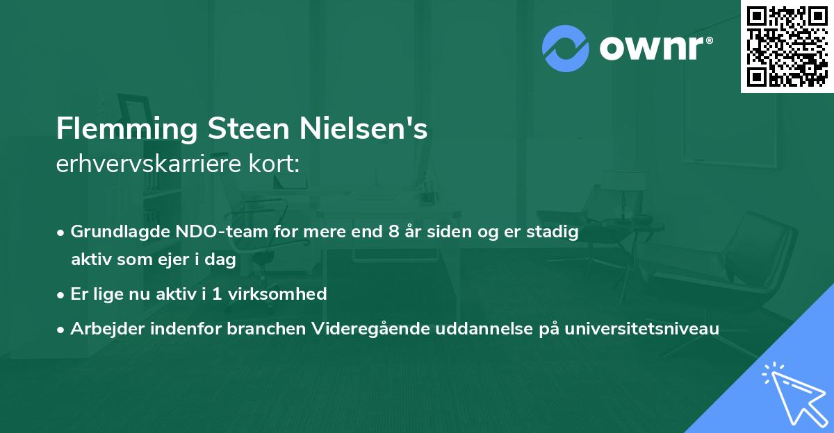 Flemming Steen Nielsen's erhvervskarriere kort