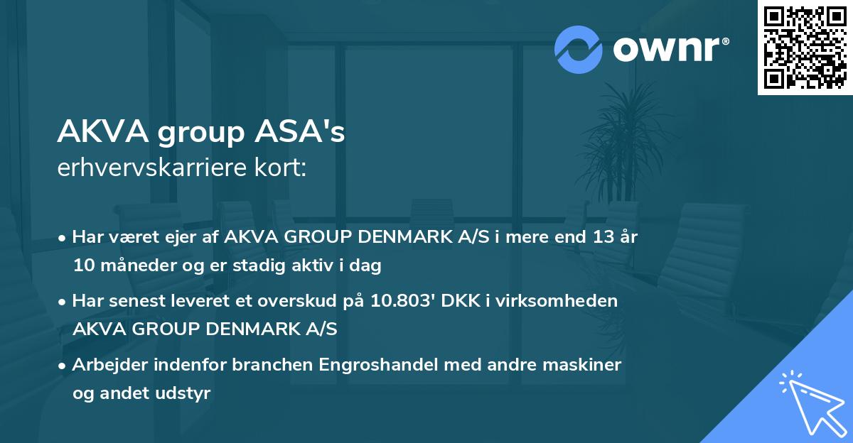 AKVA group ASA's erhvervskarriere kort