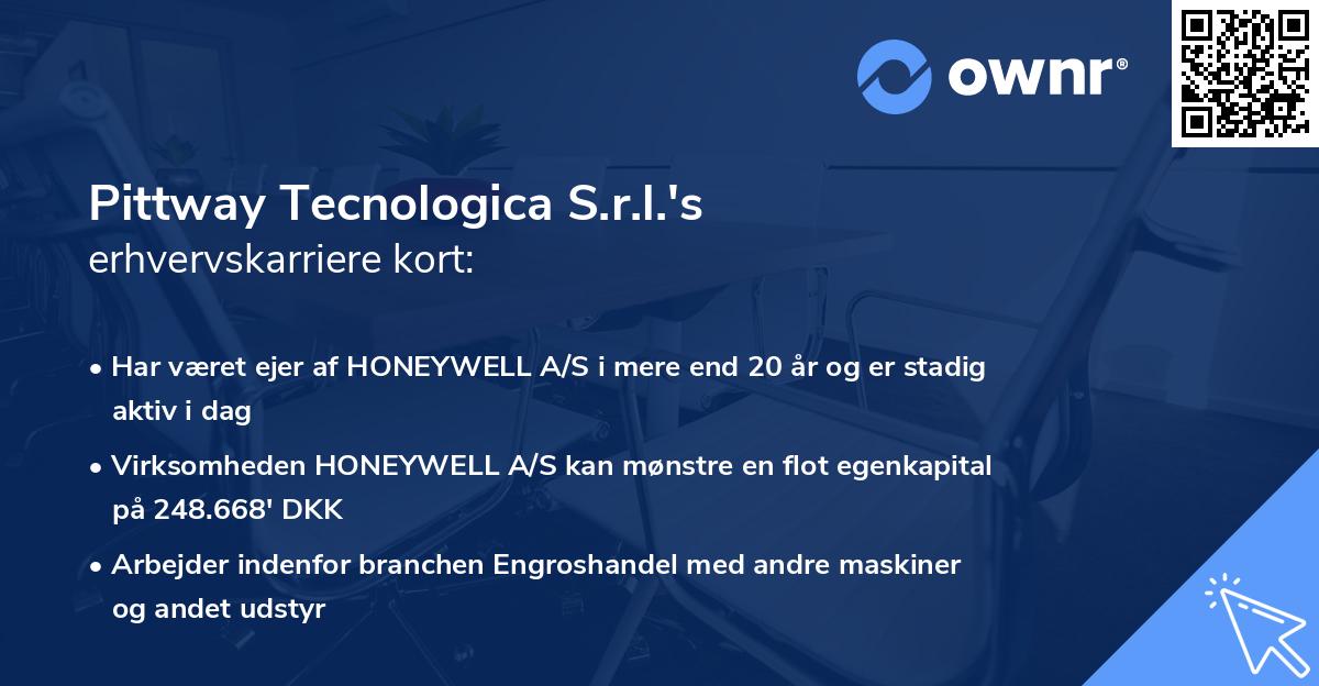 Pittway Tecnologica S.r.l.'s erhvervskarriere kort