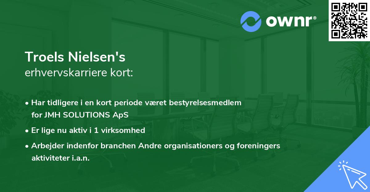 Troels Nielsen's erhvervskarriere kort
