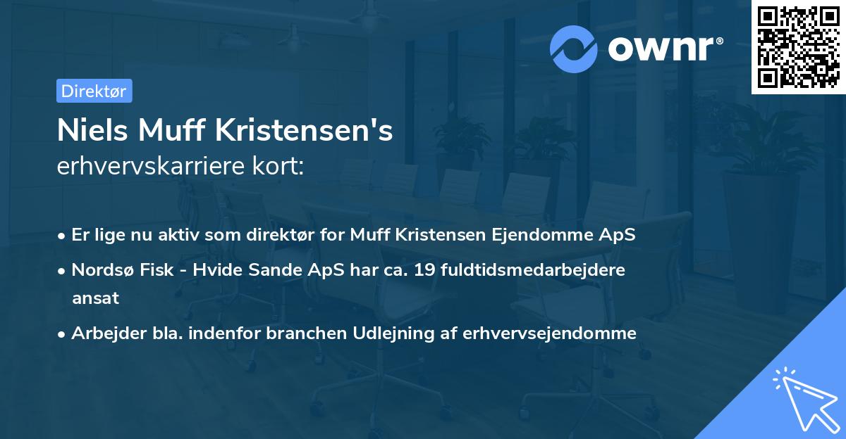 Niels Muff Kristensen's erhvervskarriere kort