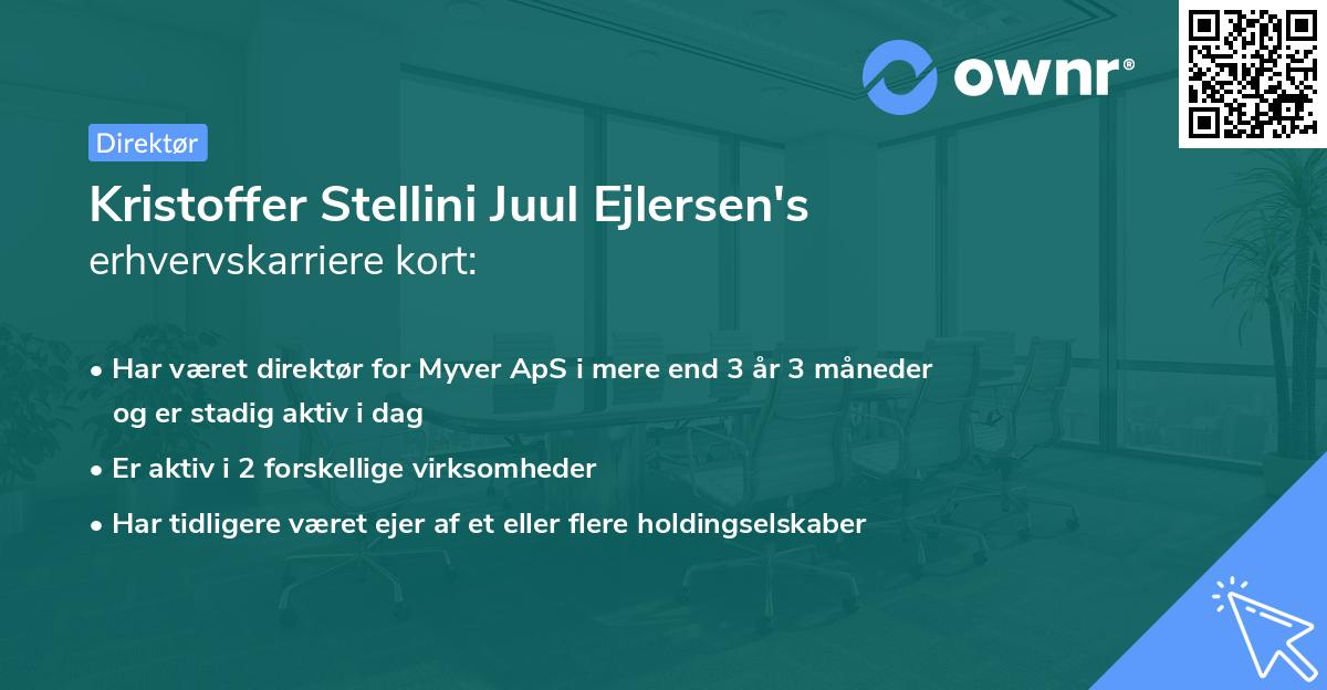 Kristoffer Stellini Juul Ejlersen's erhvervskarriere kort