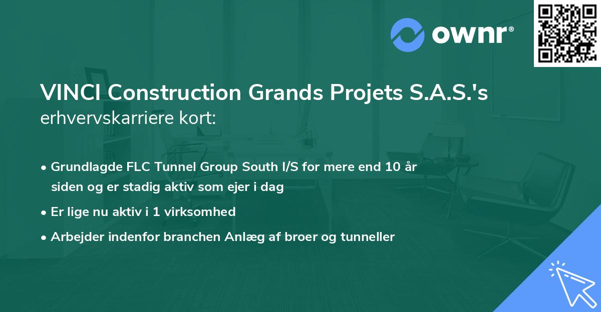 VINCI Construction Grands Projets S.A.S.'s erhvervskarriere kort