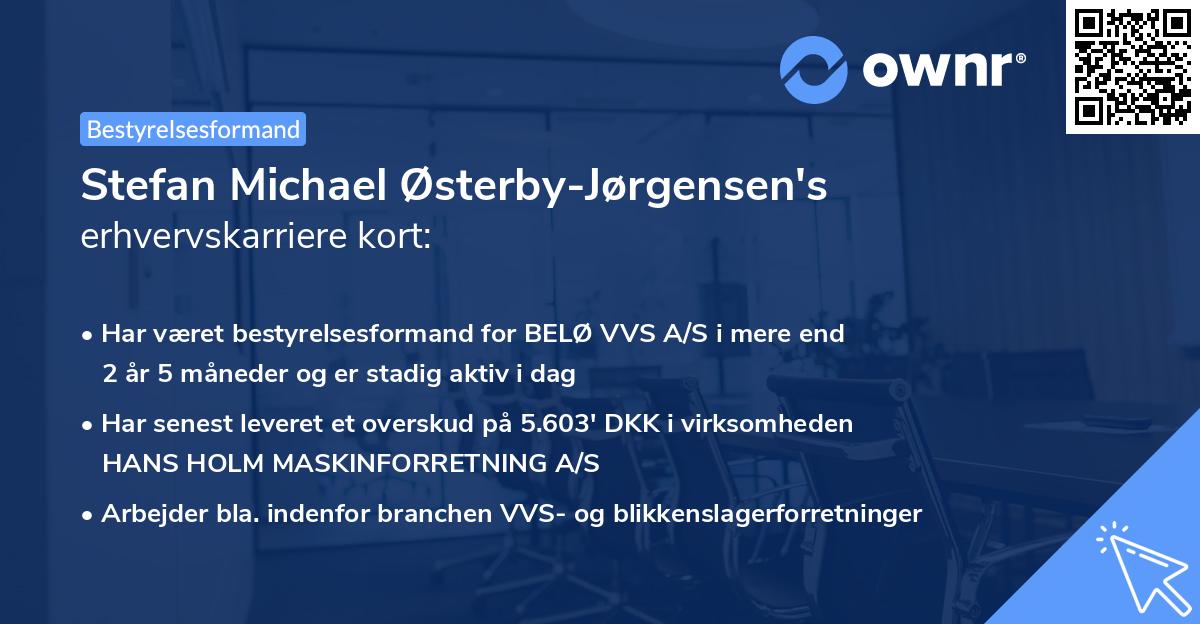 Stefan Michael Østerby-Jørgensen's erhvervskarriere kort