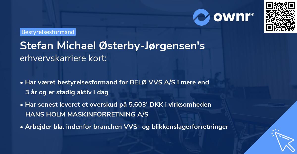 Stefan Michael Østerby-Jørgensen's erhvervskarriere kort