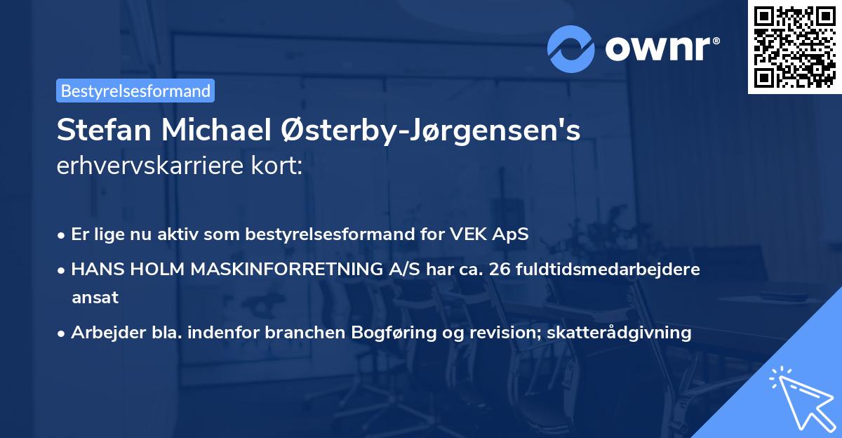 Stefan Michael Østerby-Jørgensen's erhvervskarriere kort