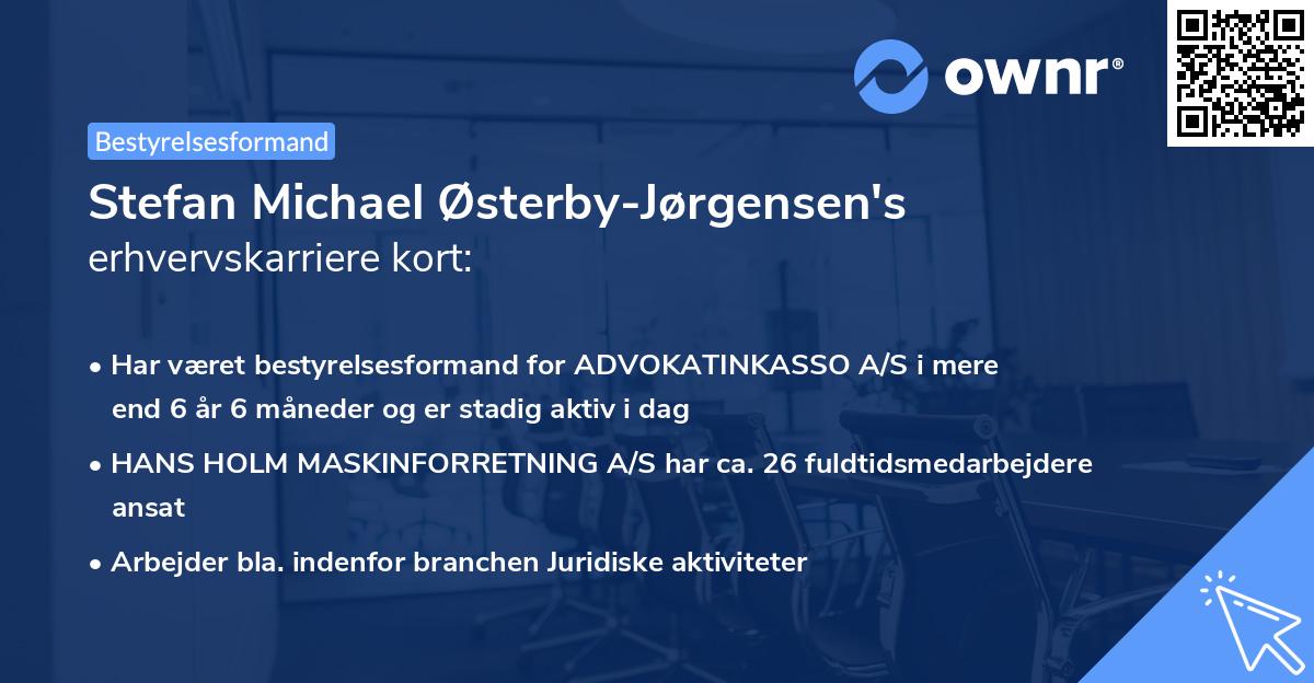 Stefan Michael Østerby-Jørgensen's erhvervskarriere kort