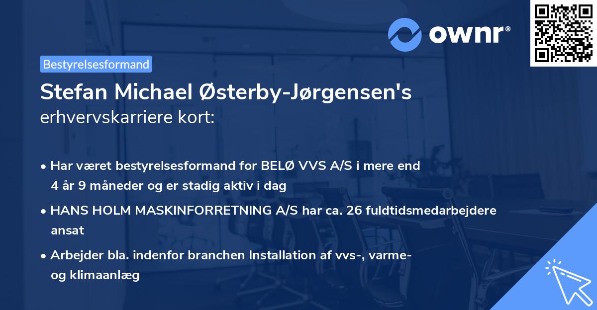 Stefan Michael Østerby-Jørgensen's erhvervskarriere kort