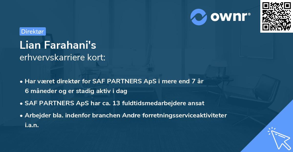 Lian Farahani's erhvervskarriere kort