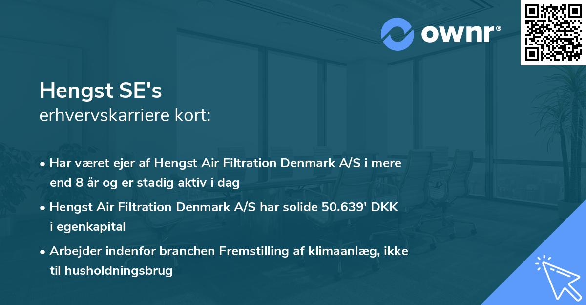 Hengst SE's erhvervskarriere kort