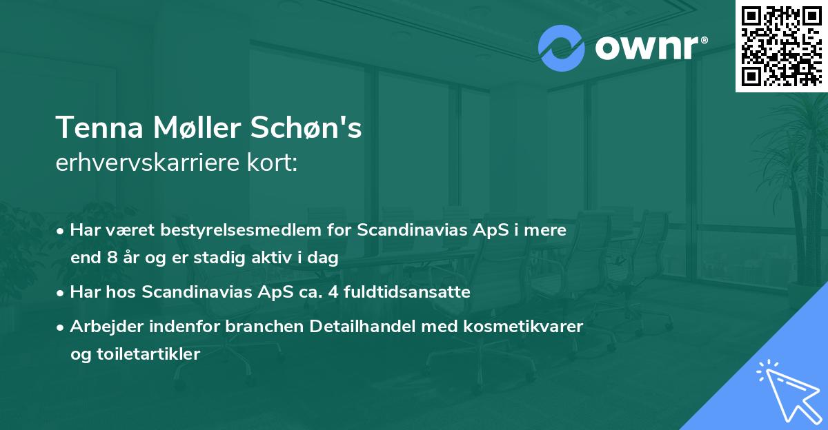 Tenna Møller Schøn's erhvervskarriere kort