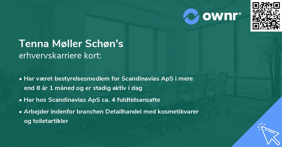 Tenna Møller Schøn's erhvervskarriere kort