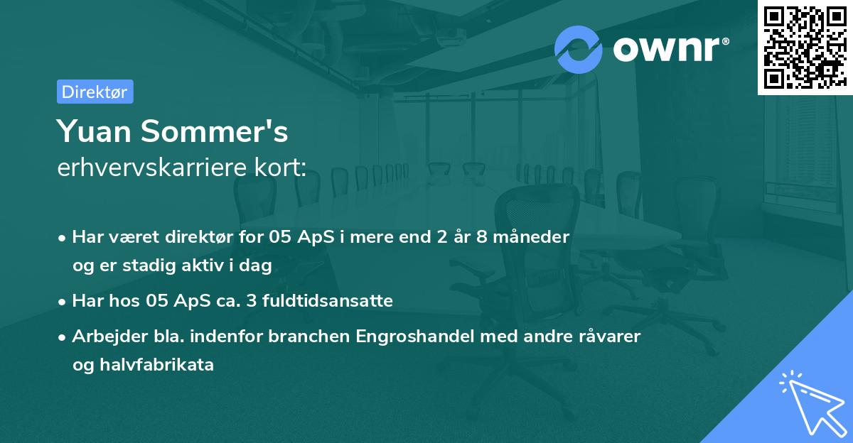 Yuan Sommer's erhvervskarriere kort