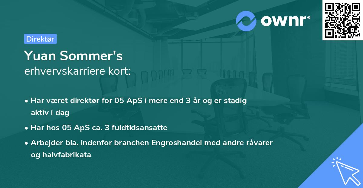 Yuan Sommer's erhvervskarriere kort