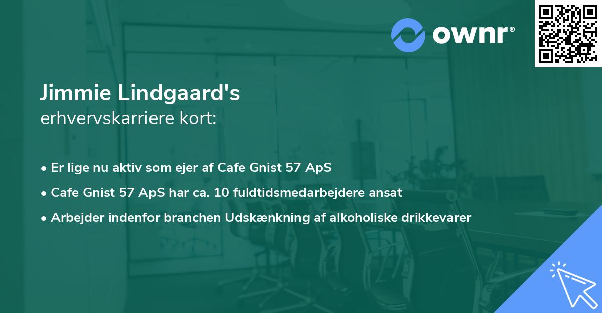 Jimmie Lindgaard's erhvervskarriere kort