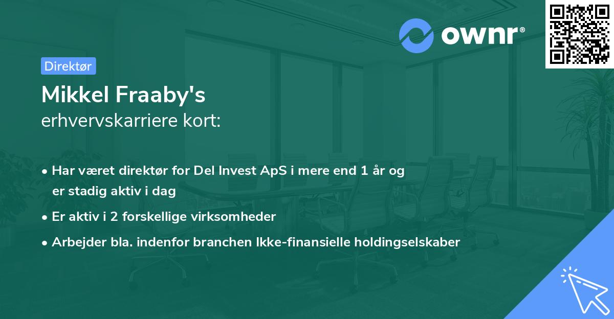 Mikkel Fraaby's erhvervskarriere kort