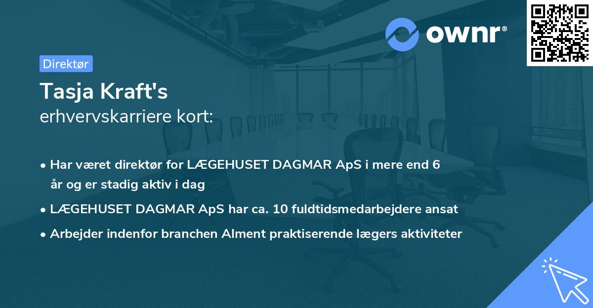 Tasja Kraft's erhvervskarriere kort
