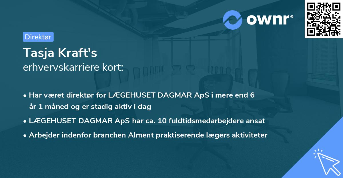 Tasja Kraft's erhvervskarriere kort