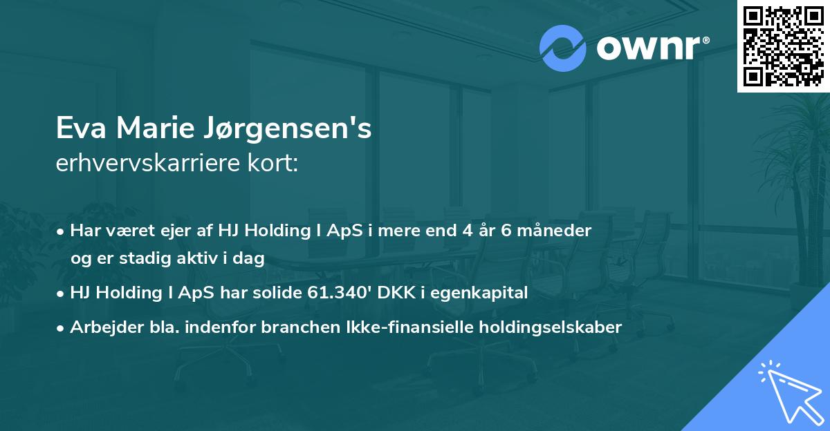 Eva Marie Jørgensen's erhvervskarriere kort