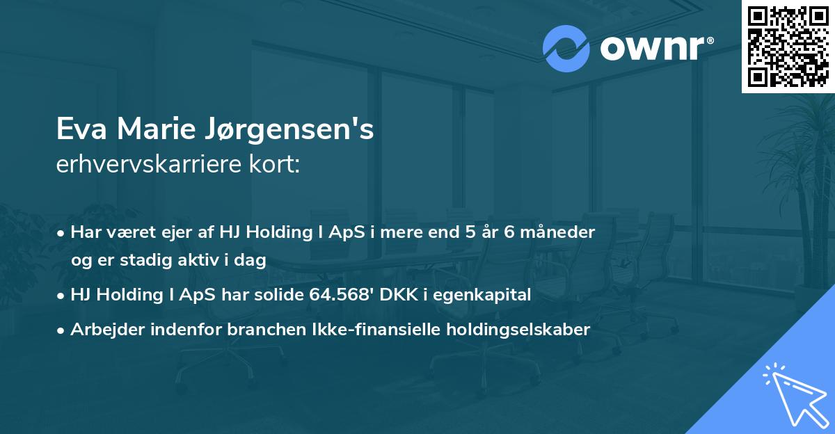 Eva Marie Jørgensen's erhvervskarriere kort