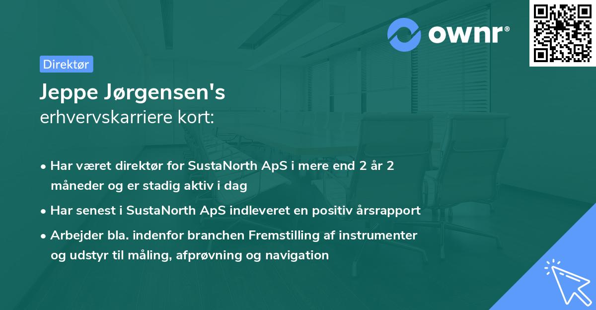 Jeppe Jørgensen's erhvervskarriere kort