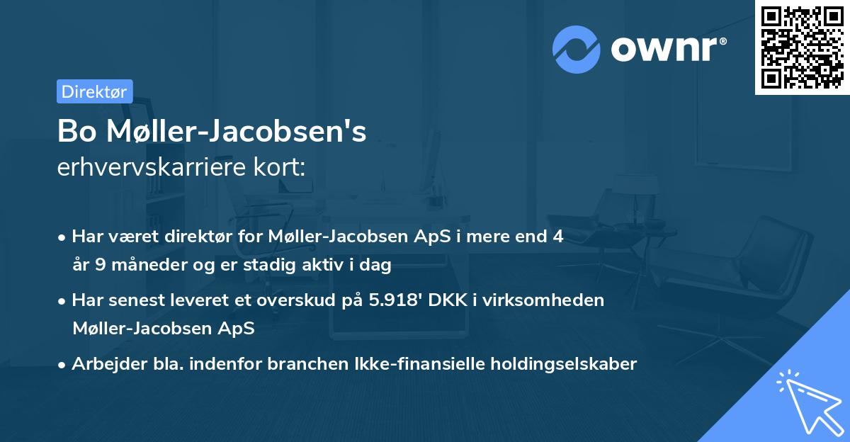 Bo Møller-Jacobsen's erhvervskarriere kort