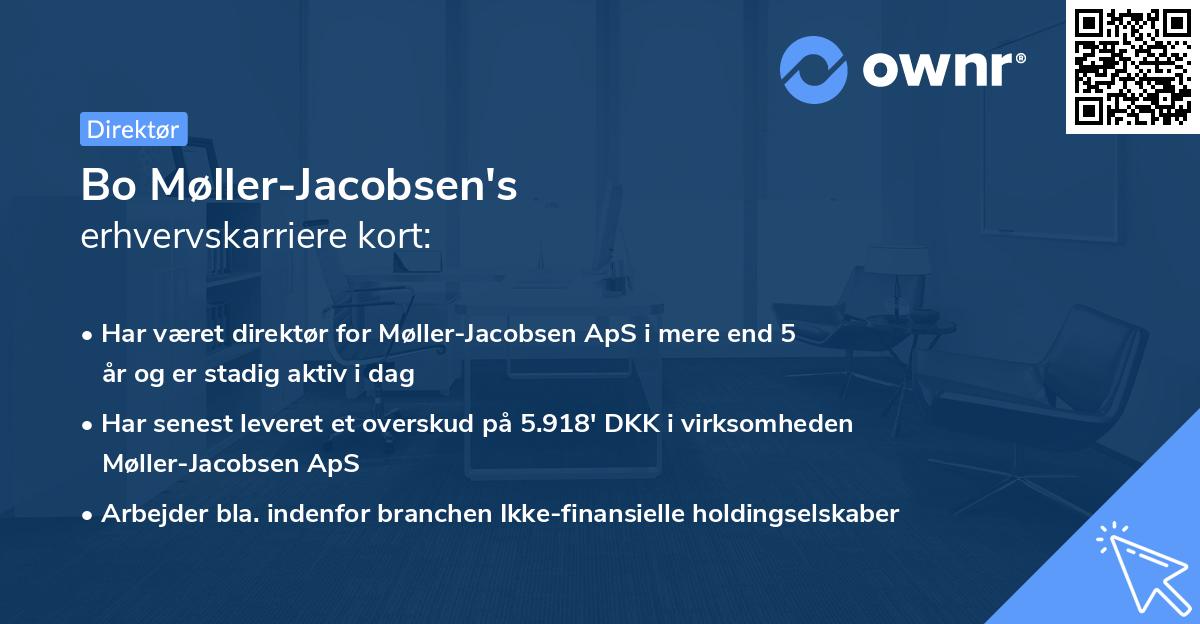 Bo Møller-Jacobsen's erhvervskarriere kort