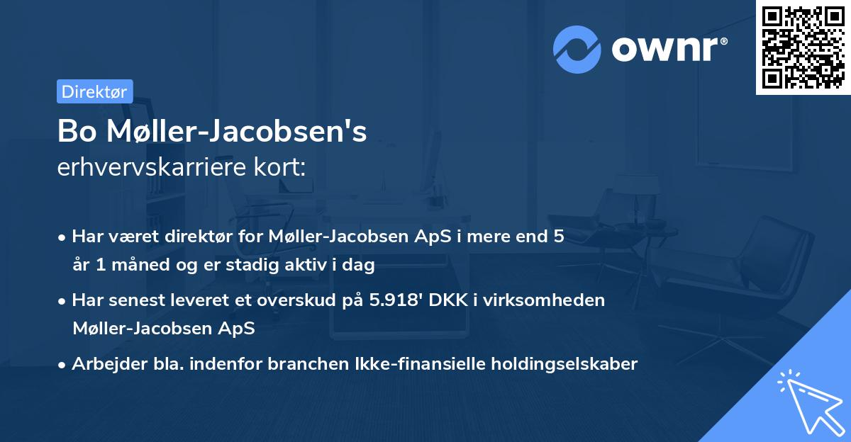 Bo Møller-Jacobsen's erhvervskarriere kort