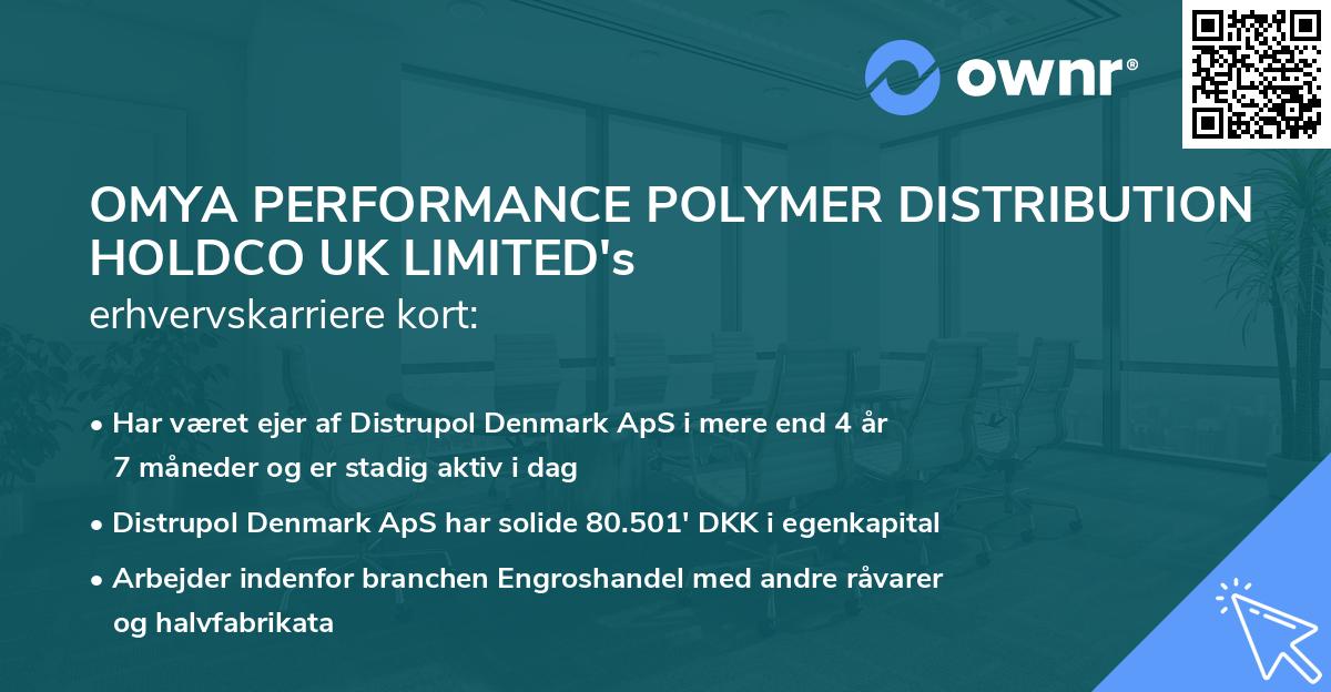 OMYA PERFORMANCE POLYMER DISTRIBUTION HOLDCO UK LIMITED's erhvervskarriere kort