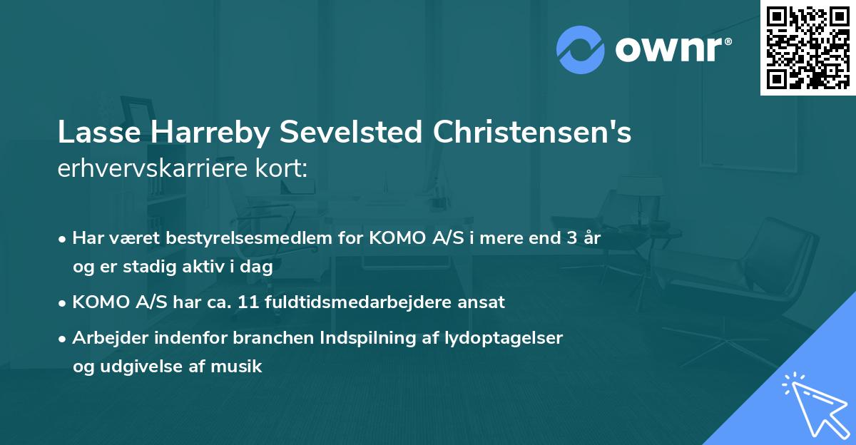 Lasse Harreby Sevelsted Christensen's erhvervskarriere kort