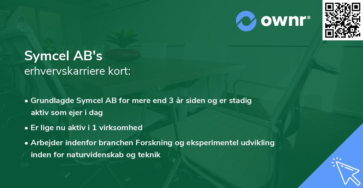 Symcel AB's erhvervskarriere kort
