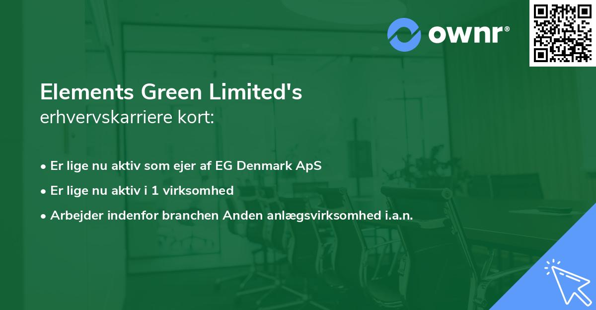 Elements Green Limited's erhvervskarriere kort