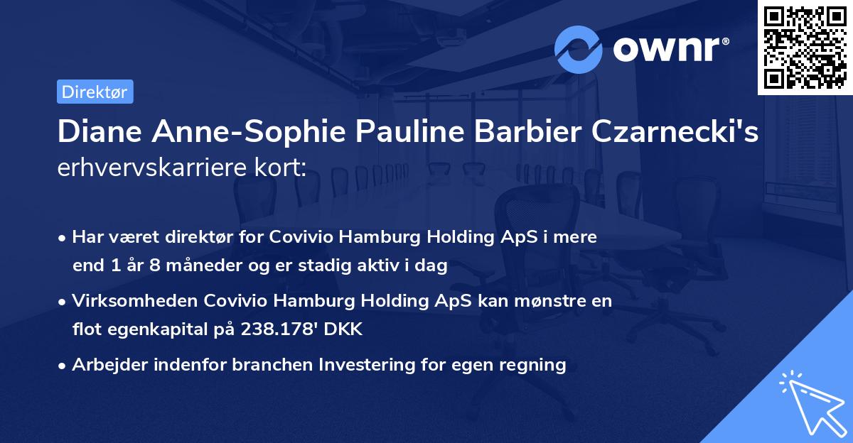 Diane Anne-Sophie Pauline Barbier Czarnecki's erhvervskarriere kort
