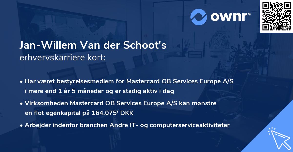 Jan-Willem Van der Schoot's erhvervskarriere kort