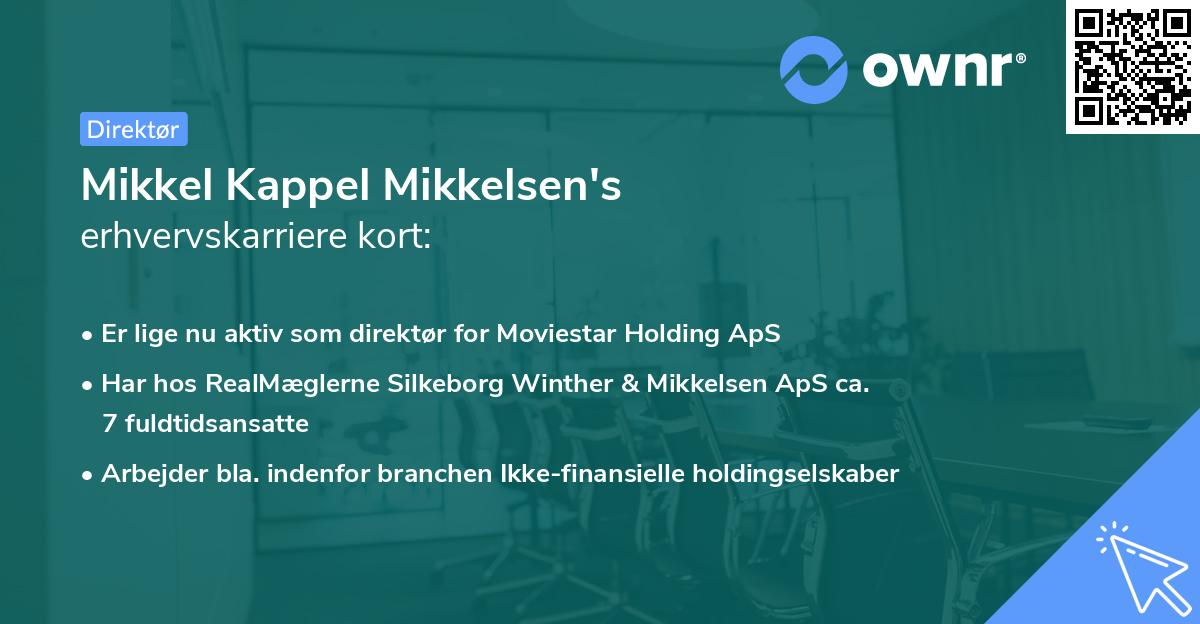 Mikkel Kappel Mikkelsen's erhvervskarriere kort